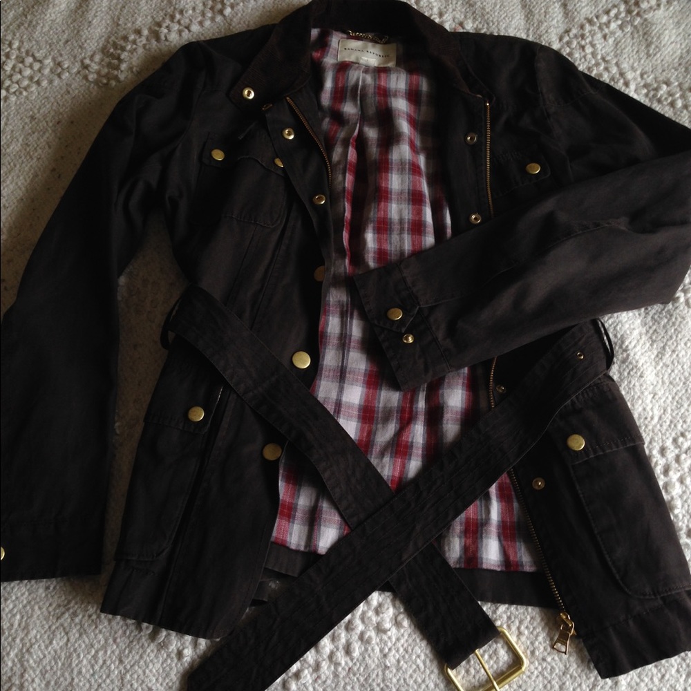 Long banana republic coat excellent condition